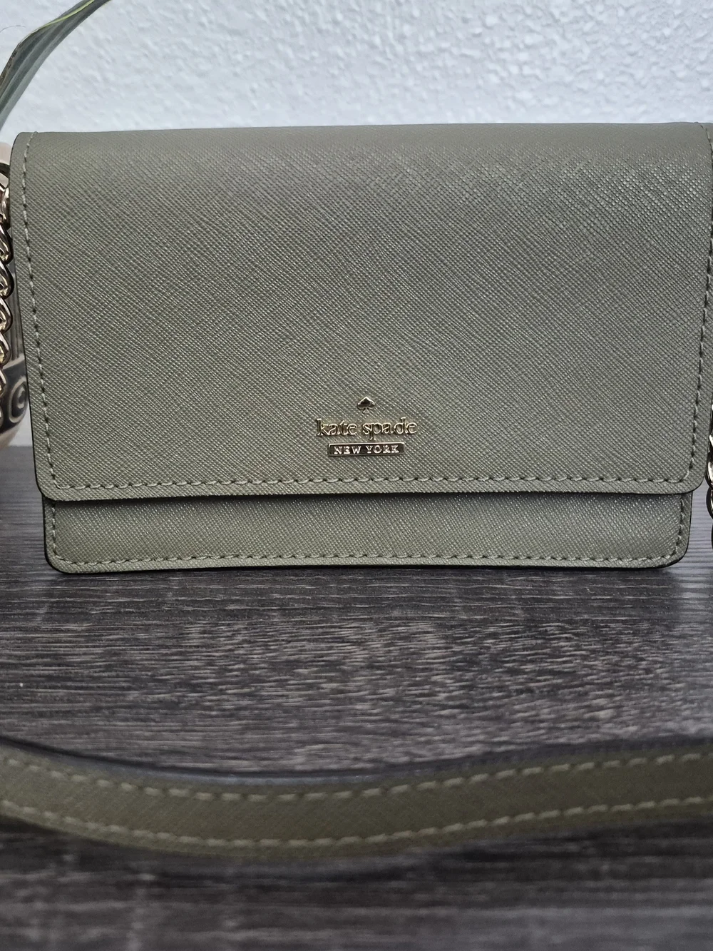 kate spade Olive Green Chainlink Mini Crossbody
